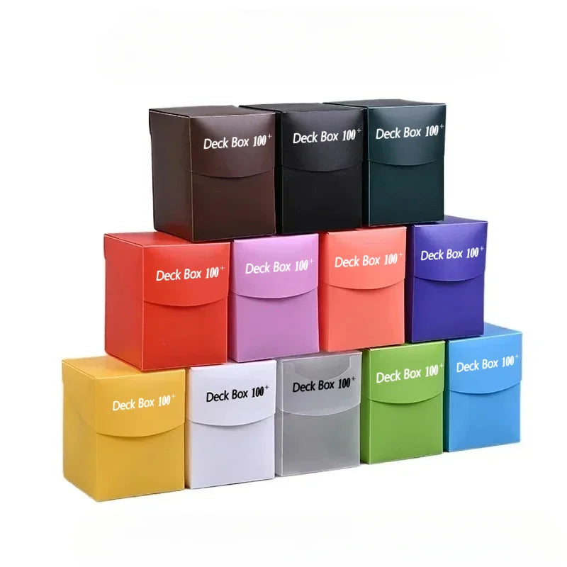 TCG Deck Box for 100+ Cards Commander Deck Holder for MTG Yugioh PKM Trading Card Storage Case with Divider for Magic Board Game