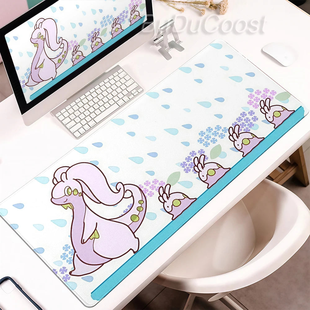 Mouse Pad Pokemon Goodra Playmat Gamer Laptop Keyboard Mousepad Rubber Desk Mat Gaming Extended Pad Pc Accessories Office Carpet