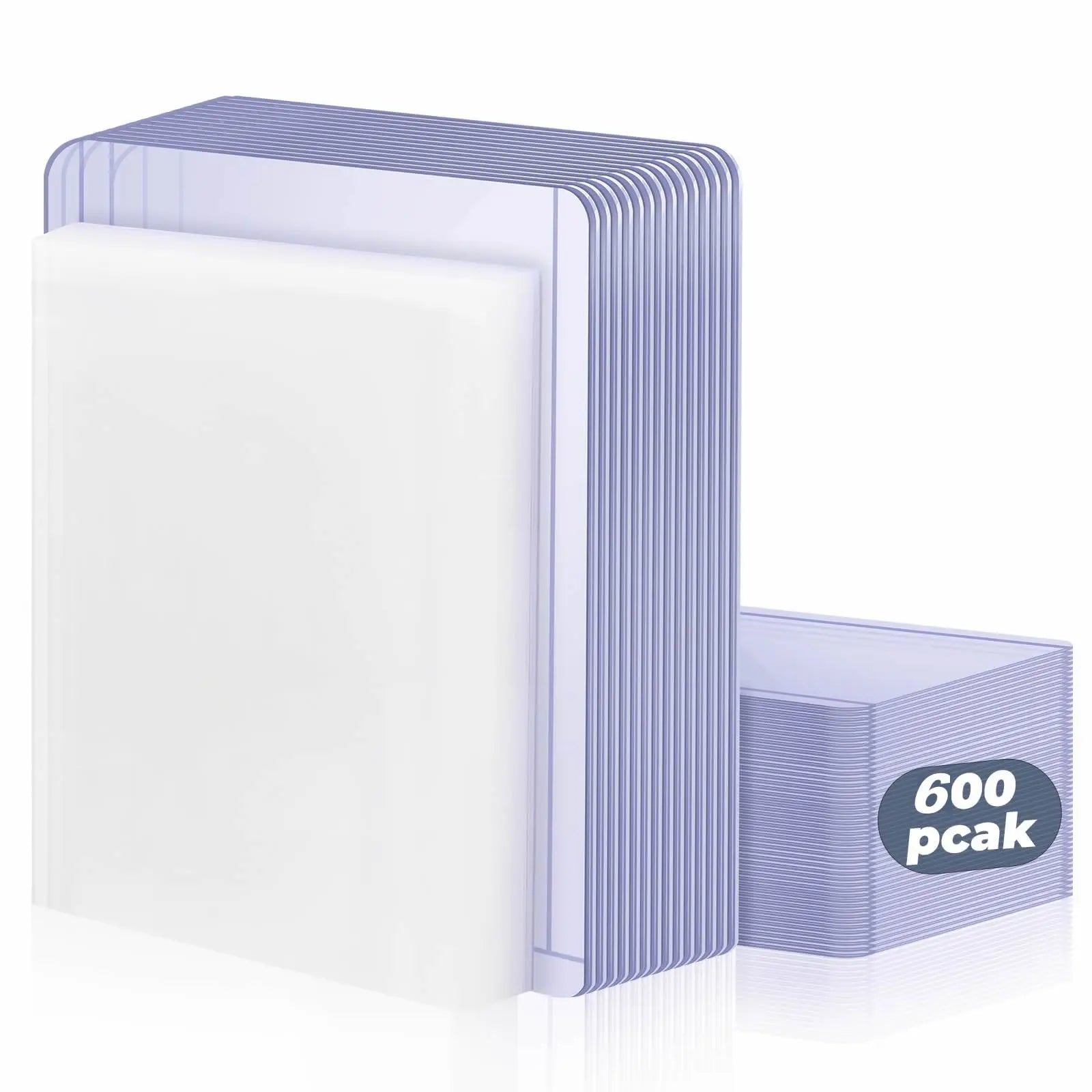 600pcs Hard Card Sleeves And Soft Card Holder Covered With Protective Filmclear Trading Protectors For Pokmone Football Gamecard
