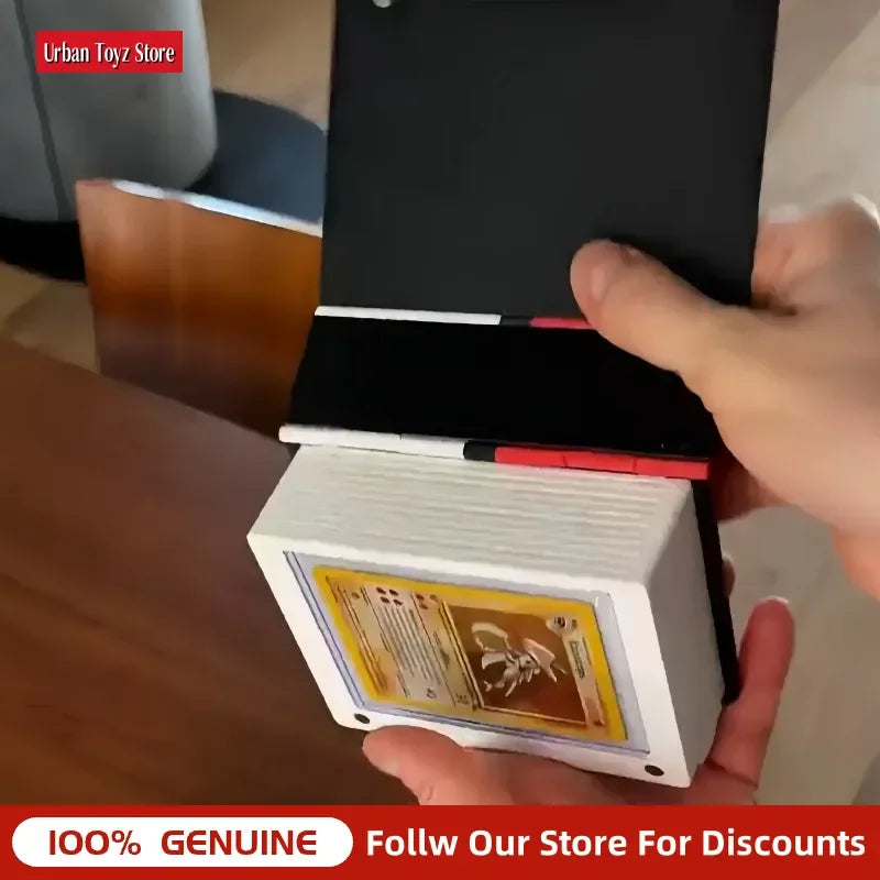 Pokemon Card Binder Hard Protective Storage Box Portable Organizer Durable Card Holder Collectible Gift For Anime Card Collector