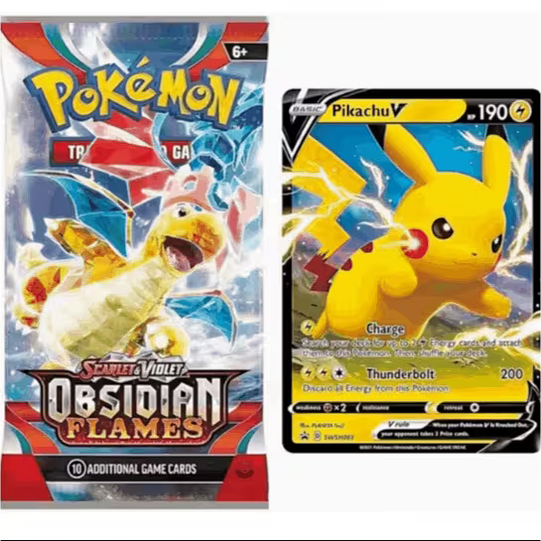 Booster Pack & Ultra Rare Card Bundle (English) | Includes EX, V, VMAX, or VSTAR Cards | Perfect Pokemon Gift Bundle | 100% Authentic