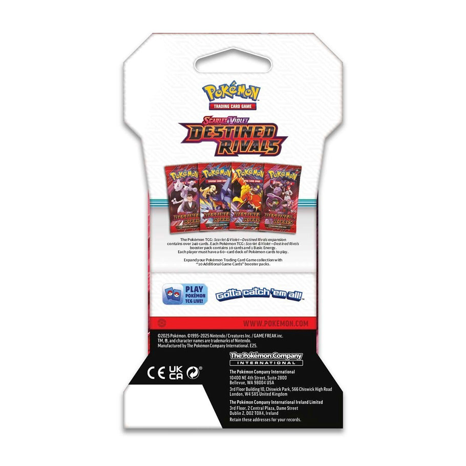 Pokemon Destined Rivals Sleeved Booster Pack (random artwork) - Sealed