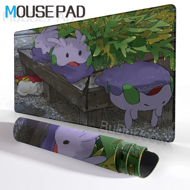 Mouse Pad Pokemon Goodra Playmat Gamer Laptop Keyboard Mousepad Rubber Desk Mat Gaming Extended Pad Pc Accessories Office Carpet