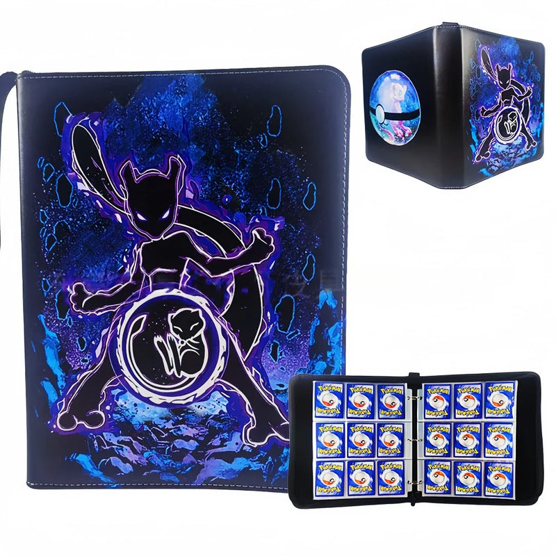 Pokemon Card Album Binder 400/900 Pockets Mewtwo Gengar Anniversary Edition Trading Card Holder Collection Storage Folder Gift
