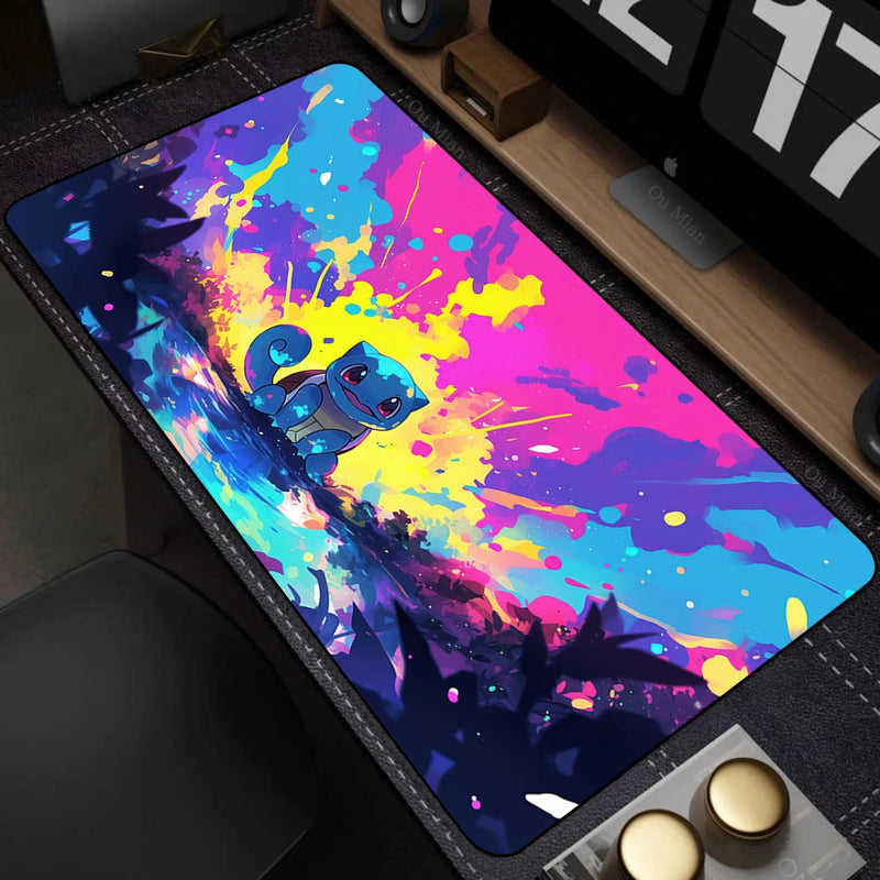 Mouse Pad Gamer XXL Mouse Mat P-pokemon Desk Mats Table of Office Carpet Gamer Natural Rubber Mice Pad Lockrand Mousepad 90x40cm