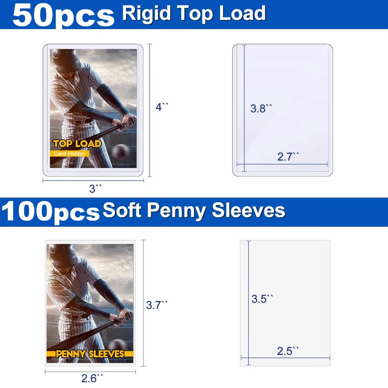600pcs Hard Card Sleeves And Soft Card Holder Covered With Protective Filmclear Trading Protectors For Pokmone Football Gamecard