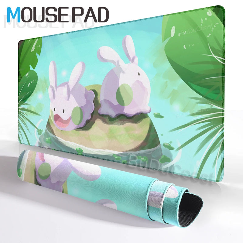 Mouse Pad Pokemon Goodra Playmat Gamer Laptop Keyboard Mousepad Rubber Desk Mat Gaming Extended Pad Pc Accessories Office Carpet