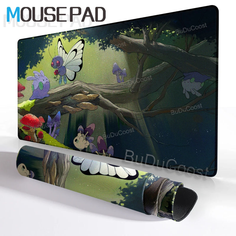 Mouse Pad Pokemon Goodra Playmat Gamer Laptop Keyboard Mousepad Rubber Desk Mat Gaming Extended Pad Pc Accessories Office Carpet