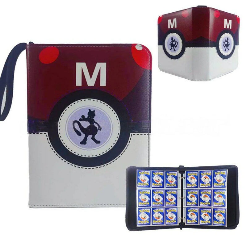 Pokemon Card Album Binder 400/900 Pockets Mewtwo Gengar Anniversary Edition Trading Card Holder Collection Storage Folder Gift