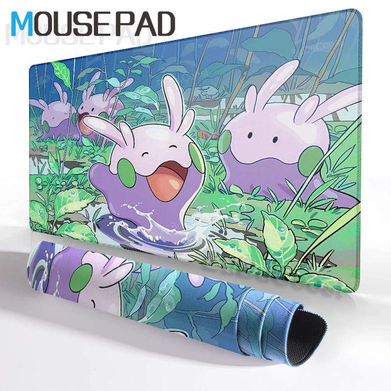 Mouse Pad Pokemon Goodra Playmat Gamer Laptop Keyboard Mousepad Rubber Desk Mat Gaming Extended Pad Pc Accessories Office Carpet