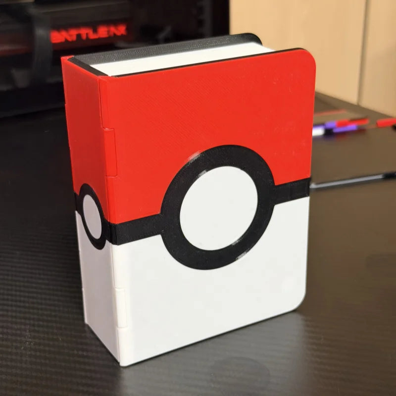 Pokemon Card Binder Hard Protective Storage Box Portable Organizer Durable Card Holder Collectible Gift For Anime Card Collector