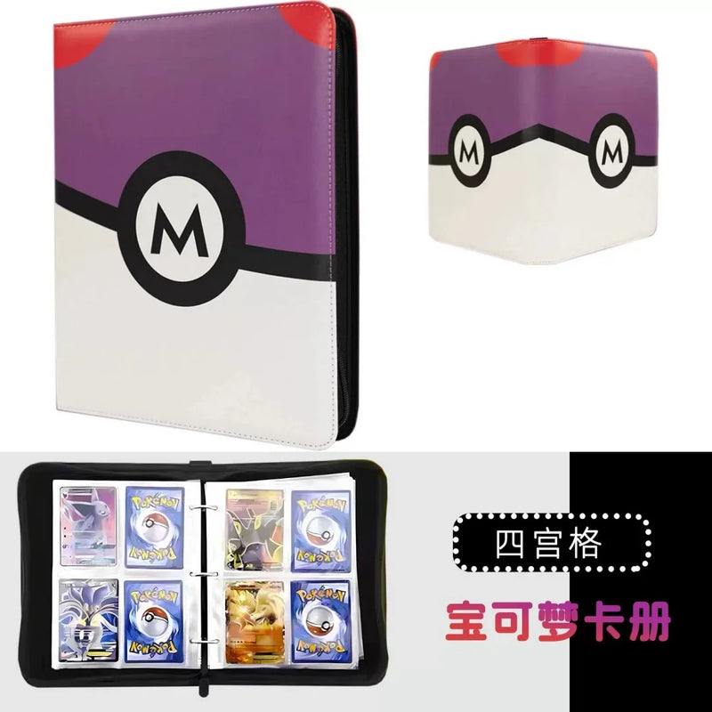 Pokemon Card Album Binder 400/900 Pockets Mewtwo Gengar Anniversary Edition Trading Card Holder Collection Storage Folder Gift
