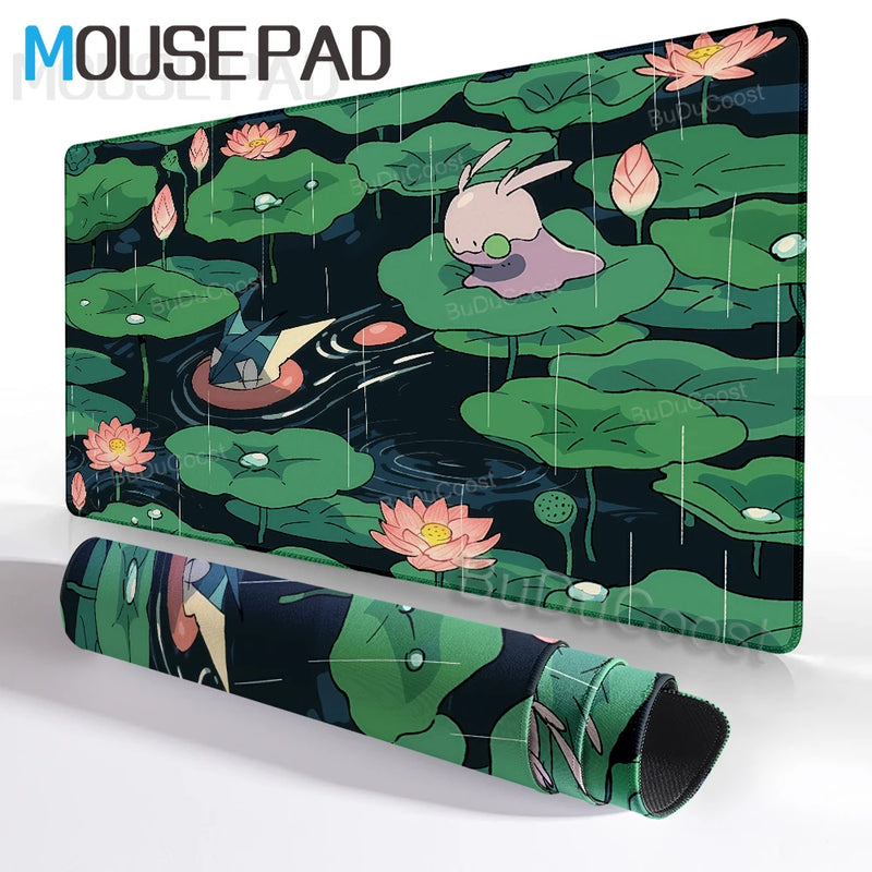 Mouse Pad Pokemon Goodra Playmat Gamer Laptop Keyboard Mousepad Rubber Desk Mat Gaming Extended Pad Pc Accessories Office Carpet