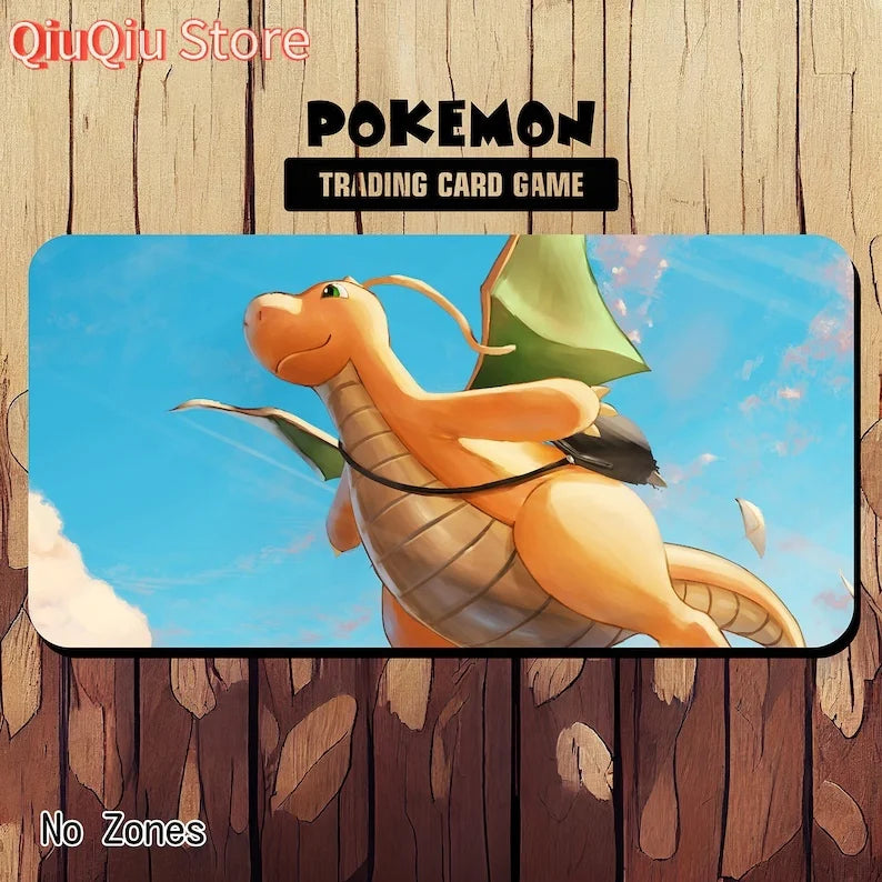 Dragonite Pokemon TCG Playmat Gaming Mouse Pad Waterproof Non-slip Desk Mat