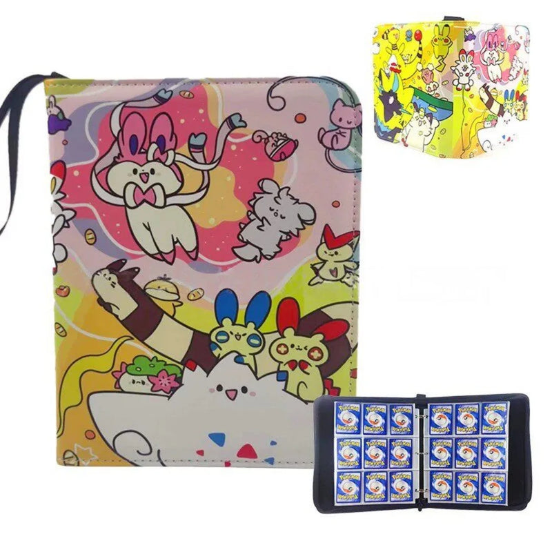 Pokemon Card Album Binder 400/900 Pockets Mewtwo Gengar Anniversary Edition Trading Card Holder Collection Storage Folder Gift