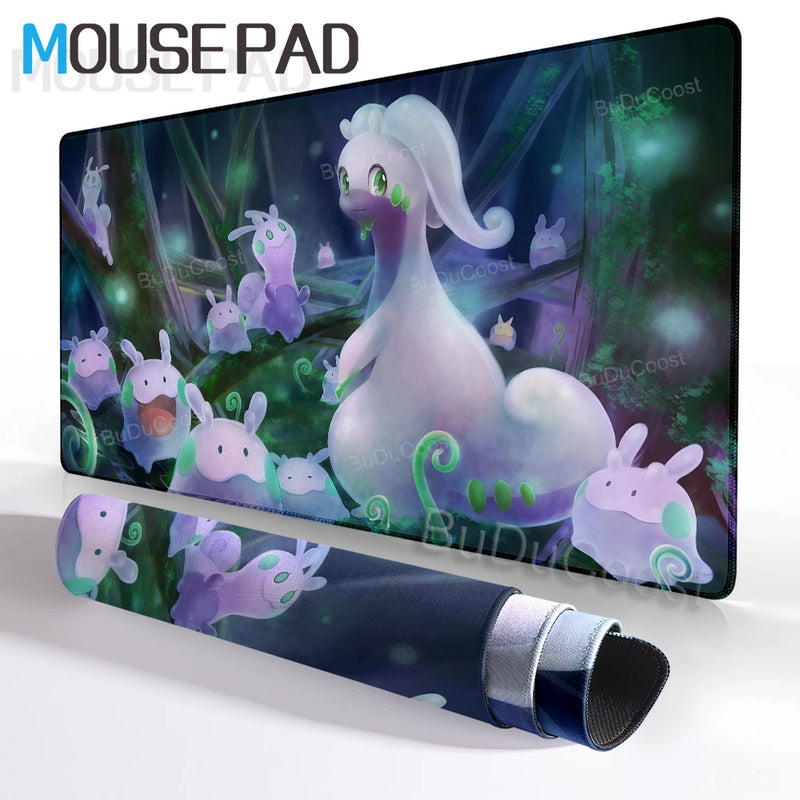 Mouse Pad Pokemon Goodra Playmat Gamer Laptop Keyboard Mousepad Rubber Desk Mat Gaming Extended Pad Pc Accessories Office Carpet