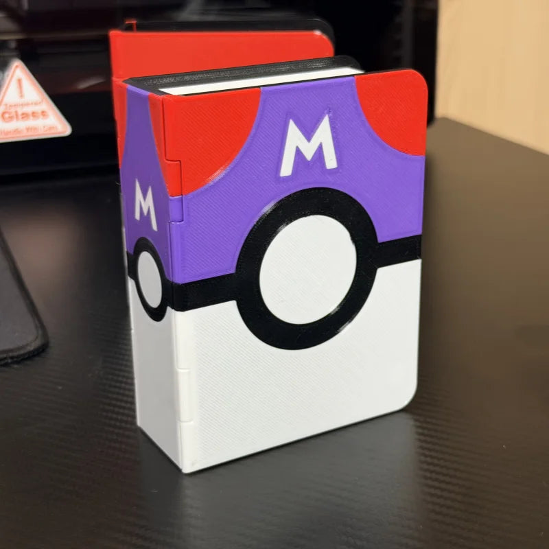 Pokemon Card Binder Hard Protective Storage Box Portable Organizer Durable Card Holder Collectible Gift For Anime Card Collector