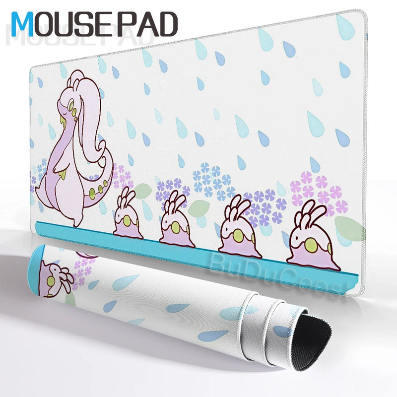 Mouse Pad Pokemon Goodra Playmat Gamer Laptop Keyboard Mousepad Rubber Desk Mat Gaming Extended Pad Pc Accessories Office Carpet
