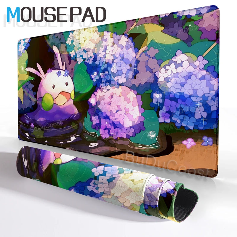 Mouse Pad Pokemon Goodra Playmat Gamer Laptop Keyboard Mousepad Rubber Desk Mat Gaming Extended Pad Pc Accessories Office Carpet