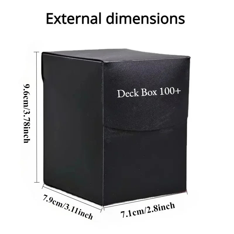 TCG Deck Box for 100+ Cards Commander Deck Holder for MTG Yugioh PKM Trading Card Storage Case with Divider for Magic Board Game