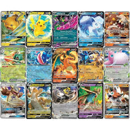 Pokemon Ultra Rare 5-Singles Pack - V, Gx, ex, Assorted Variety - No Duplicates