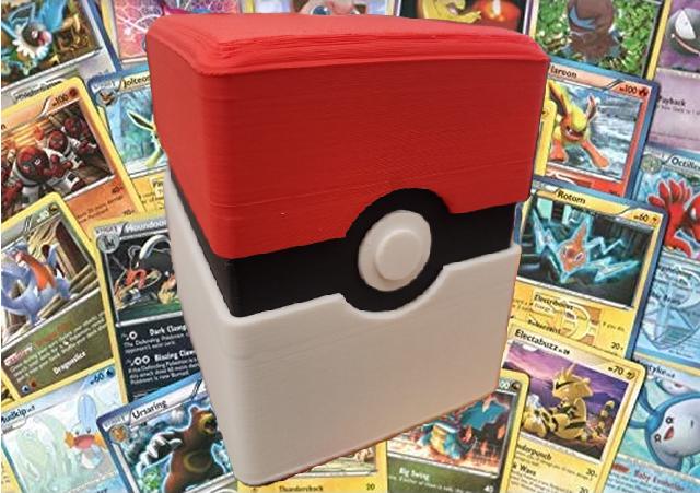 Pokemon TCG: Poke Ball Deckbox + 100 Random Cards Pack Plus 7 Bonus Foil Cards