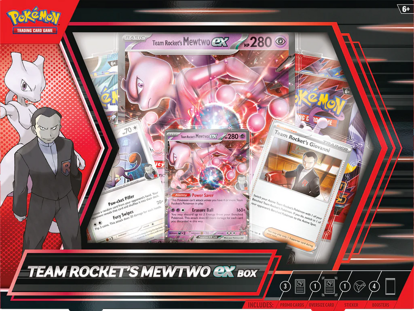 Pokemon Team Rocket's Mewtwo ex Box